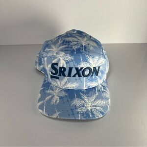 Srixon 5-Panel Golf Hat Limited Edition Hawai’i Palms Blue & White Snapback EUC
